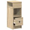 vidaXL Comodini 2 pz con Cassetto Rovere Sonoma 25x31x66 cm