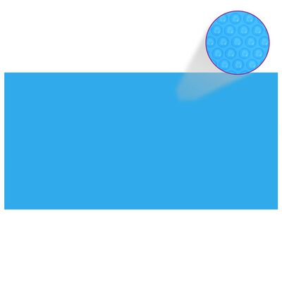 vidaXL Copertura per Piscina Blu 975x488 cm PE