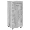 vidaXL Set di Armadi da Bagno TULUM Grigio Sonoma 37 x 31,5 x 82 cm