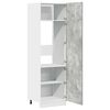 vidaXL Mobile per Frigo “Lyon” Grigio Cemento 60x57x207 cm