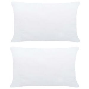 vidaXL Imbottitura per Cuscini 2 pz 60x40 cm Bianco