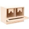vidaXL Casetta Cova per Galline 2 Scomparti 63x40x45 cm Legno di Pino