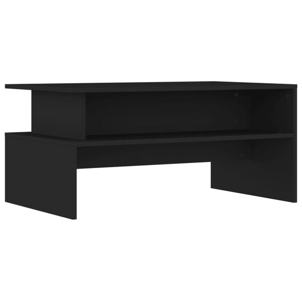vidaXL Tavolino da Salotto Nero 90x55x42,5 cm in Legno Multistrato