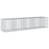 vidaXL Cesto Gabbione con Copertura 450x100x100 cm in Ferro Zincato