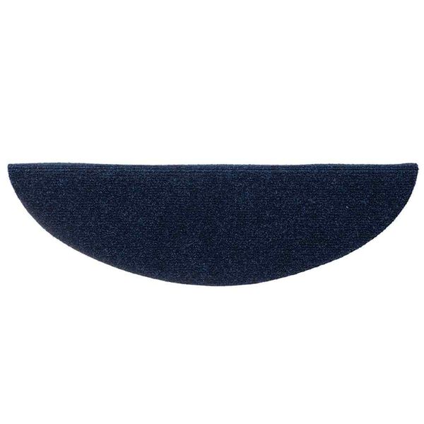 vidaXL Tappetini per scale autoadesivi 20 pz 56x17x3 cm blu navy semicircolari