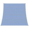 vidaXL Telo Ombra 4 / 5 x 4 m HDPE Rettangolare Blu e Bianco