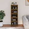 vidaXL Libreria Marrone Ambra 50x35x154 cm in Legno Massello di Pino