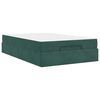 vidaXL Struttura letto con materasso con materasso 2 pcs Verde Velluto