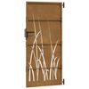 vidaXL Cancello da Giardino 85x175 cm in Acciaio Corten Design Erba