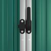 vidaXL Capanno per Attrezzi Verde 161x89x161 cm in Acciaio Zincato