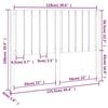 vidaXL Testiera per Letto Bianca 125,5x4x100 cm Legno Massello di Pino