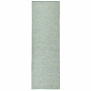 vidaXL Tappeto da Esterni a Tessitura Piatta 80x250 cm Turchese