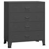 vidaXL Cassettiera Industriale Antracite 78x40x93 cm in Metallo