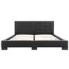 vidaXL Struttura letto senza materasso in similpelle nera 200x160 cm