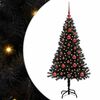 vidaXL Albero di Natale Nero 120 cm PVC