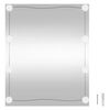 vidaXL Specchio da Parete con Luci LED 50x60 cm Vetro Rettangolare