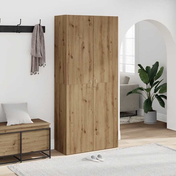 vidaXL Scarpiera Rovere Artigianale 80x35,5x180cm in Legno Multistrato