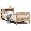 vidaXL Giroletto con Libreria senza Materasso 75x190 cm in Legno Pino