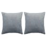 vidaXL Set di Cuscini 2 pz in Tessuto 45x45 cm Grigio