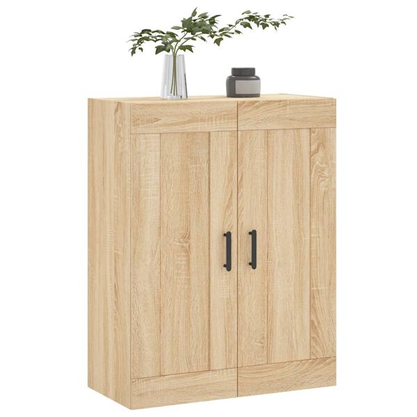 vidaXL Mobile a Parete Rovere Sonoma 69,5x34x90 cm Legno Multistrato