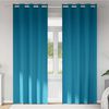 vidaXL Tende Blackout con Anelli 2 pcs Turchese 260 x 140 cm