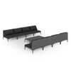 vidaXL Set Divani da Giardino 9 pz con Cuscini Polyrattan Grigio Scuro