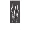 vidaXL Schermo per privacy in giardino Floreale Nero 50 x 140 cm