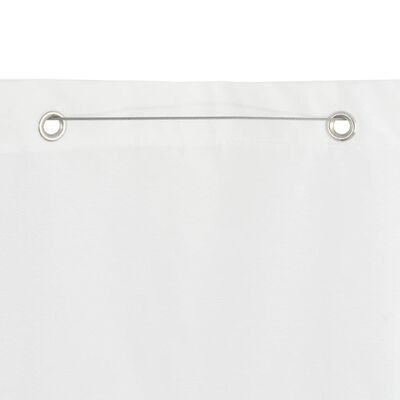 vidaXL Paravento per Balcone Bianco 100x240 cm in Tessuto Oxford
