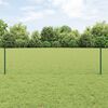 vidaXL Recinzione con Posto Verde 0,6 x 10 m Acciaio e PVC