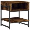vidaXL Tavolino da Salotto Rovere Fumo 40x40x45 cm Legno Multistrato