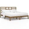 vidaXL Giroletto senza Materasso Ambra in Legno Massello 180x200 cm