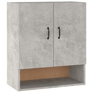 vidaXL Armadietto a Muro Grigio Cemento 60x31x70 cm Legno Multistrato