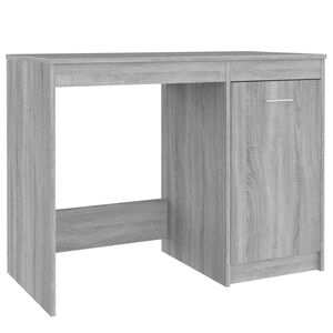 vidaXL Scrivania Grigio Sonoma 100x50x76 cm in Legno Multistrato