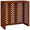 vidaXL Copertura per condizionatore d'aria Ruggine 110 x 50 x 105 cm