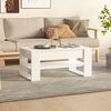 vidaXL Tavolino Salotto Bianco Lucido 102x55x45 cm Legno Multistrato
