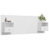 vidaXL Testiera per Letto con Comodini in Legno Multistrato Bianco