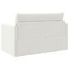 vidaXL Divano letto 110cm Bianco Pelle Artificiale