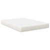 vidaXL Materasso da Letto con materasso Crema 140 x 190 cm Tessuto