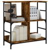 vidaXL Libreria Rovere Fumo 78,5x33x82 cm in Legno Multistrato