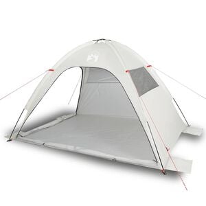 vidaXL Tenda da Spiaggia Grigia Impermeabile