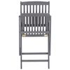 vidaXL Sedie da Giardino Pieghevoli 6pz con Cuscini in Massello Acacia