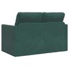 vidaXL Divano Letto da Terra 2 in 1 Verde Scuro 122x204x55 cm Velluto