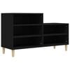 vidaXL Scarpiera Nera 102x36x60 cm in Legno Multistrato
