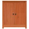 vidaXL Credenza Marrone cerato 70 x 35 x 80 cm Pino massello