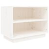 vidaXL Scarpiera Bianca 60x34x45 cm in Legno Massello di Pino
