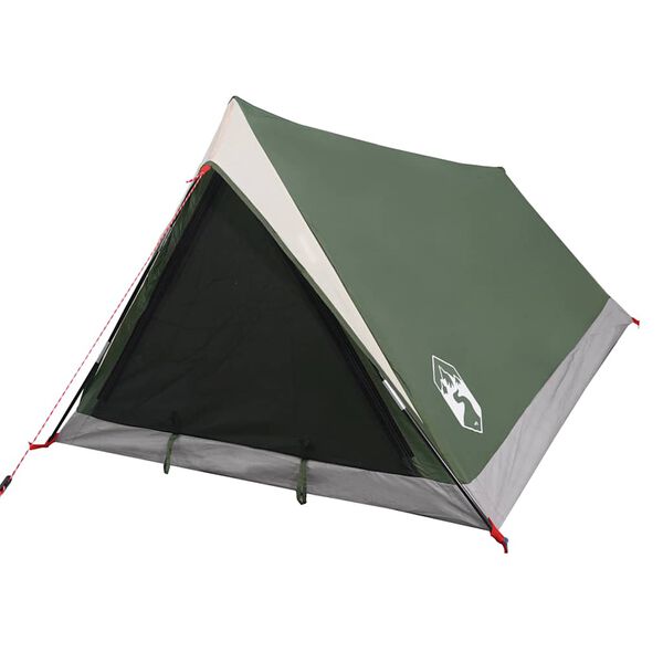vidaXL Tenda da Campeggio per 2 Persone Verde Impermeabile
