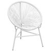 vidaXL Sedia da Giardino Acapulco in Polyrattan Bianco