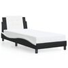 vidaXL Giroletto senza Materasso Zadar Nero e Bianco 90x190 cm in Similpelle