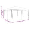 vidaXL Tenda Party Antracite 400 x 400 x 266 cm Polietilene e Acciaio