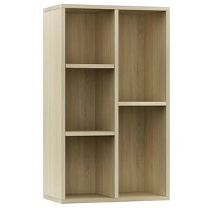 vidaXL Libreria/Credenza Rovere Sonoma 50x25x80 cm Legno Multistrato